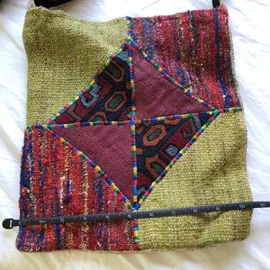 Embroidered crossbody bag